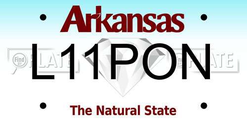 L11PON Arkansas License Plate