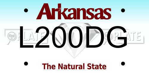 L200DG Arkansas License Plate