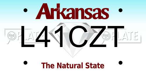 L41CZT Arkansas License Plate
