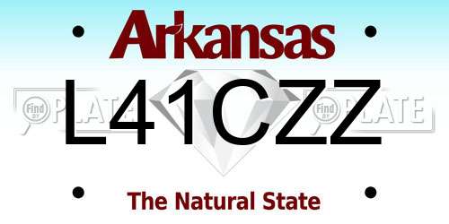 L41CZZ Arkansas License Plate