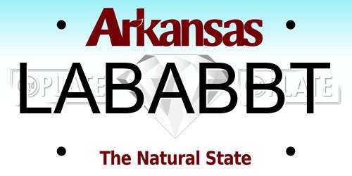 LABABBT Arkansas License Plate