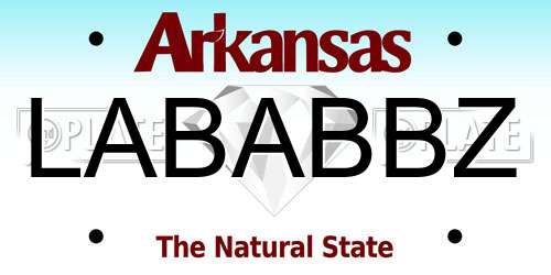 LABABBZ Arkansas License Plate