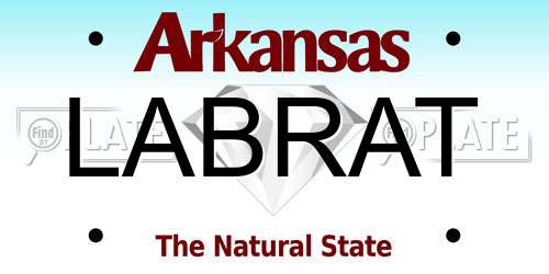 LABRAT Arkansas License Plate