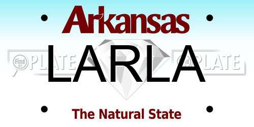 LARLA Arkansas License Plate