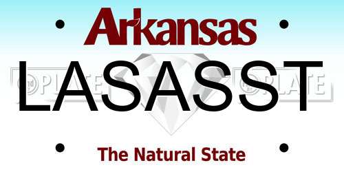 LASASST Arkansas License Plate