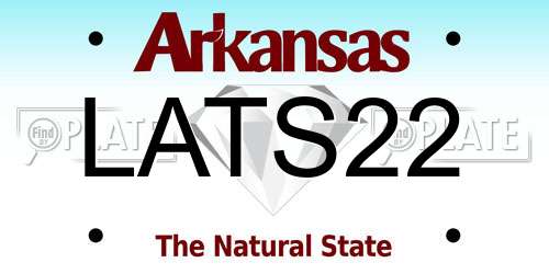 LATS22 Arkansas License Plate