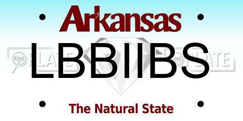 LBBIIBS Arkansas License Plate
