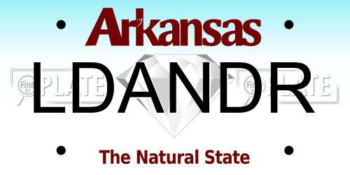 LDANDR Arkansas License Plate