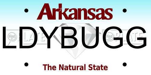 LDYBUGG Arkansas License Plate