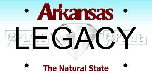 LEGACY Arkansas License Plate