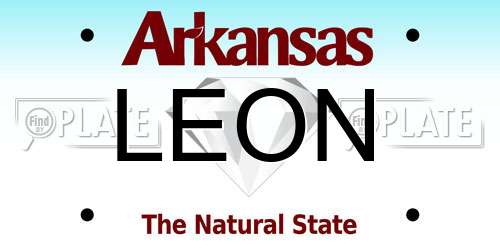 LEON Arkansas License Plate