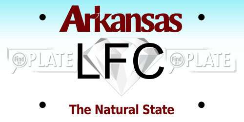 LFC Arkansas License Plate