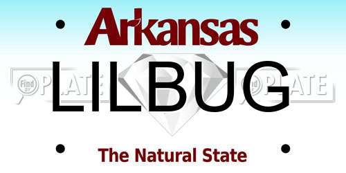 LILBUG Arkansas License Plate