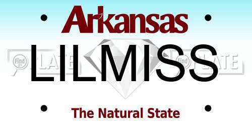 LILMISS Arkansas License Plate