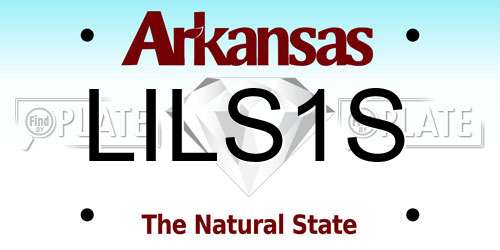 LILS1S Arkansas License Plate