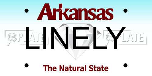 LINELY Arkansas License Plate