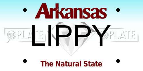 LIPPY Arkansas License Plate