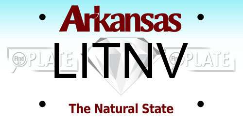 LITNV Arkansas License Plate