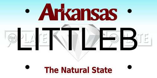 LITTLEB Arkansas License Plate