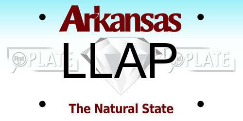 LLAP Arkansas License Plate