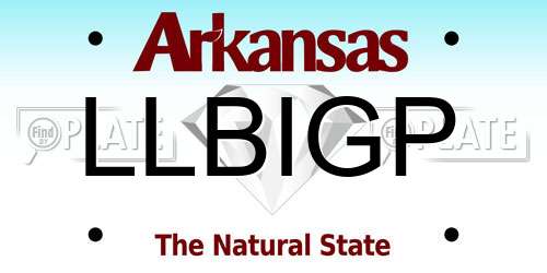 LLBIGP Arkansas License Plate