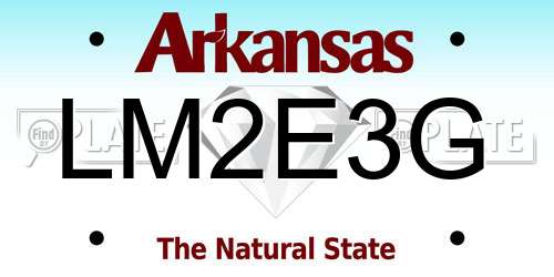 LM2E3G Arkansas License Plate