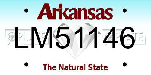 LM51146 Arkansas License Plate