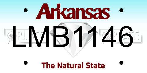 LMB1146 Arkansas License Plate