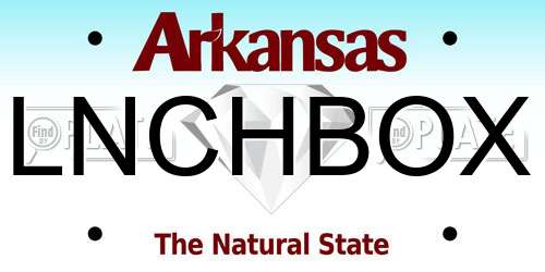 LNCHBOX Arkansas License Plate