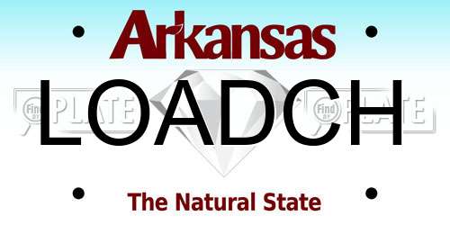 LOADCH Arkansas License Plate