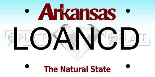 LOANCD Arkansas License Plate