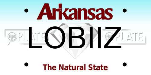 LOBIIZ Arkansas License Plate