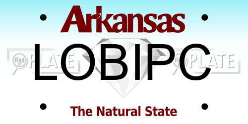LOBIPC Arkansas License Plate