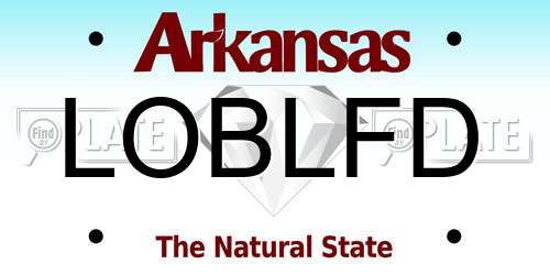 LOBLFD Arkansas License Plate