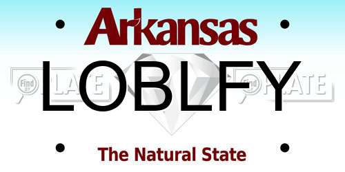 LOBLFY Arkansas License Plate