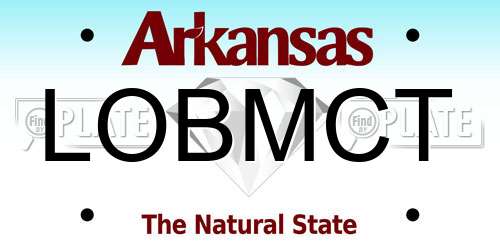LOBMCT Arkansas License Plate