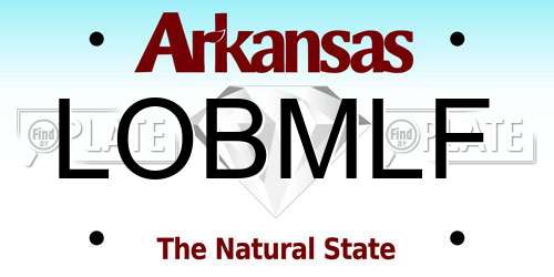 LOBMLF Arkansas License Plate