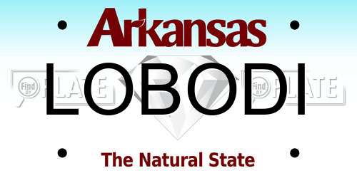 LOBODI Arkansas License Plate