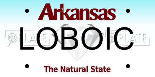 LOBOIC Arkansas License Plate