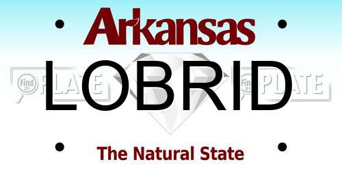 LOBRID Arkansas License Plate