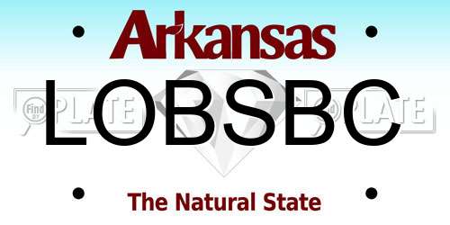 LOBSBC Arkansas License Plate