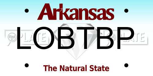 LOBTBP Arkansas License Plate