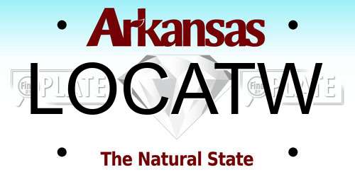 LOCATW Arkansas License Plate