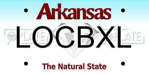 LOCBXL Arkansas License Plate