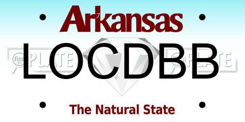 LOCDBB Arkansas License Plate