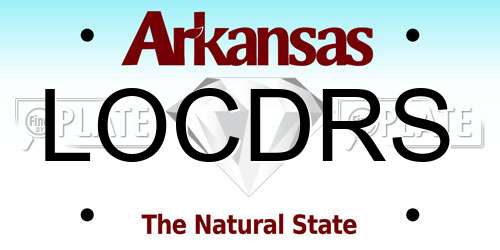 LOCDRS Arkansas License Plate