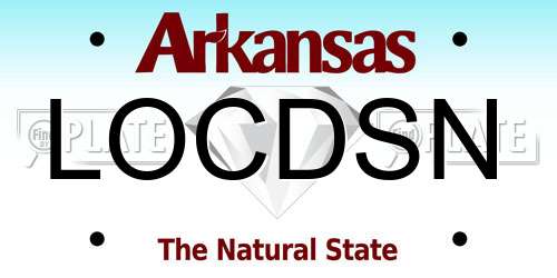 LOCDSN Arkansas License Plate