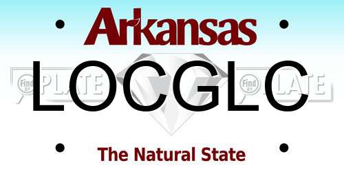 LOCGLC Arkansas License Plate