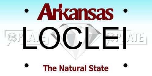 LOCLEI Arkansas License Plate
