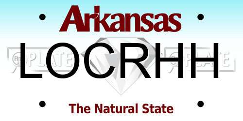 LOCRHH Arkansas License Plate